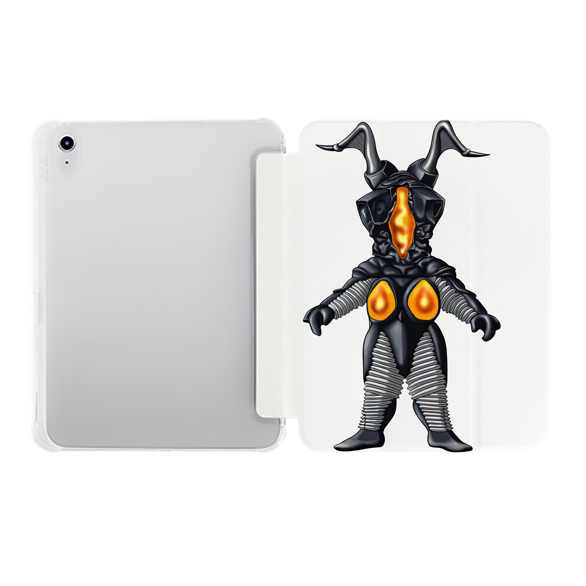 （画像用） ウルトラマン Ultraman IPad ケース ペン収納付き 三つ折りスタンド PUレザー×シリコン 対応機種9.5/10.5/10.9インチ
